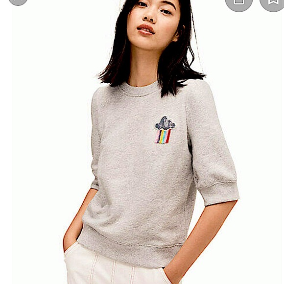 Kate Spade rain or shine embellished sweatshirt - Picture 2 of 14